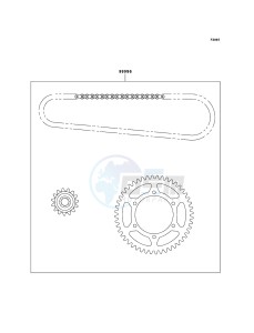 ZZR600 ZX600-E13H GB XX (EU ME A(FRICA) drawing Chain Kit