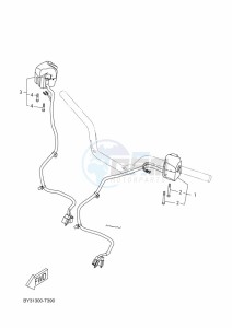 CZD300-A XMAX 300 (BBA1) drawing HANDLE SWITCH & LEVER