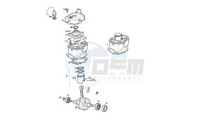 GPR R - GPR REPLICA - 50 CC EU2 drawing CRANKSHAFT - CYLINDER