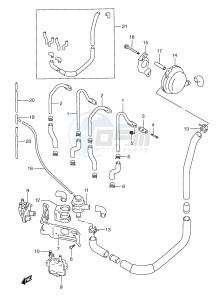 GSX-R600 (E2) drawing 2ND AIR (MODEL V E18,E39)