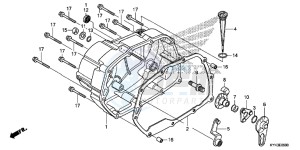 CRF110FD CRF110F Europe Direct - (ED) drawing RIGHT CRANKCASE COVER