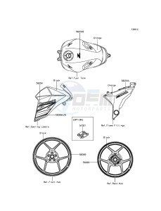 Z800 ZR800AEF FR GB XX (EU ME A(FRICA) drawing Decals(Orange)