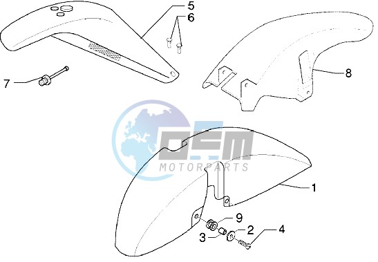 Wheel compartment-Mudguard