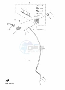 YZ450F (B2WH) drawing FRONT MASTER CYLINDER