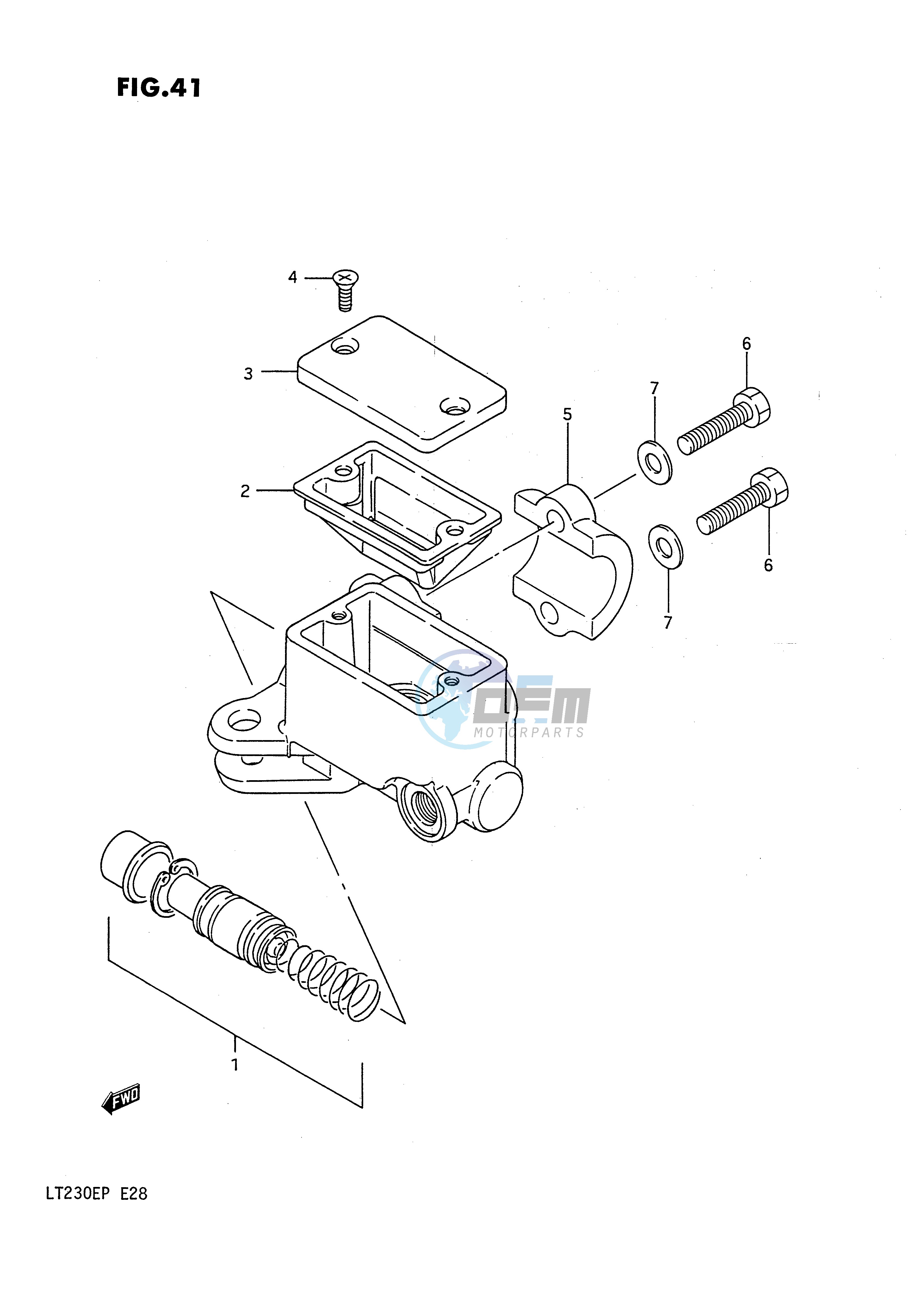 FRONT MASTER CYLINDER (MODEL H J K L)