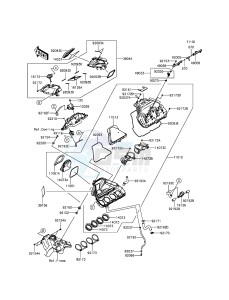 NINJA ZX-10R ZX1000JFF FR XX (EU ME A(FRICA) drawing Air Cleaner