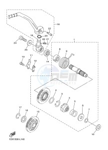 WR450F (1DXK) drawing STARTER