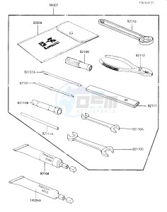 KZ 750 K [LTD BELT] (K1-K2 K2 CAN ONLY) [LTD BELT] drawing OWNER TOOLS