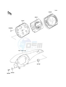 ZX 600 B [NINJA ZX-6RR] (K1) [NINJA ZX-6RR] drawing METER-- S- -