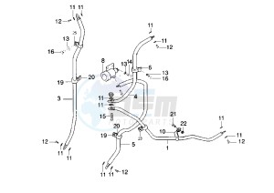 X9 500 drawing Brake hose