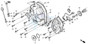 CBR600F3 drawing RIGHT CRANKCASE COVER