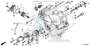 TRX420FM1H TRX420 ED drawing FRONT CRANKCASE COVER (TRX420FE1/FM1/FM2/TE1/TM1)