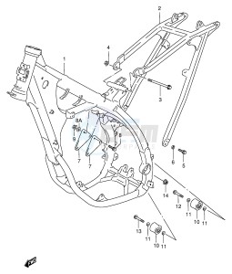 RM125 (E2) drawing FRAME