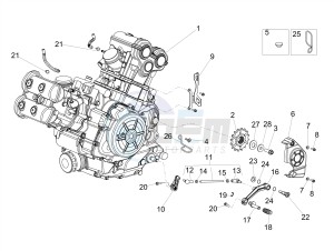 DORSODURO 900 E4 ABS (NAFTA) drawing Engine-Completing part-Lever