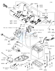 JET SKI STX-15F JT1500AGF EU drawing Electrical Equipment