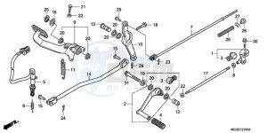 VT750CA9 Ireland - (EK / ST) drawing PEDAL (EXCEPT KO)