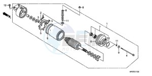 TRX500FMA Australia - (U) drawing STARTING MOTOR