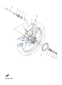 WR250R (BN32 BN31 BN33) drawing FRONT WHEEL