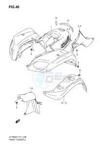 LT-F250 (E17) drawing FRONT FENDER