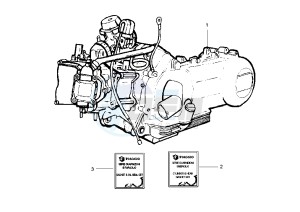 X9 125 drawing Engine