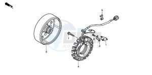 TRX350TE FOURTRAX ES drawing GENERATOR