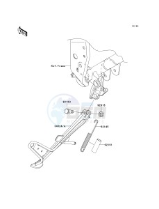 ZR 1000 B [Z1000 EUROPEAN] (B7F-B9F) 0B8F drawing STAND-- S- -