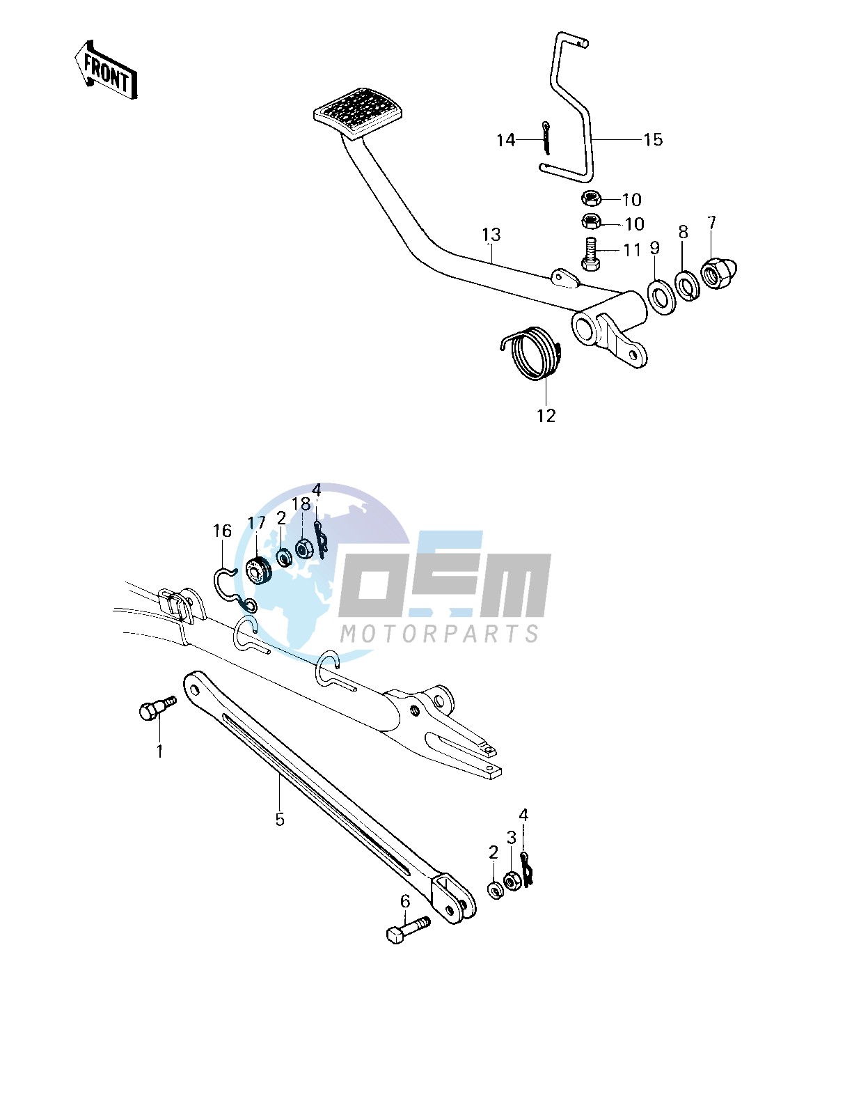 BRAKE PEDAL_TORQUE LINK -- 80 D3- -