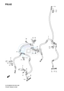 VLR1800 (E3-E28) drawing FRONT BRAKE HOSE