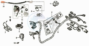 MEGALO 125 drawing WIRE HARNESS