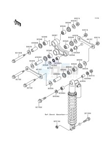 KX 250 L [KX250] (L2) [KX250] drawing REAR SUSPENSION