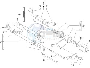 Runner 125 VX 4 (UK) UK drawing Swinging arm