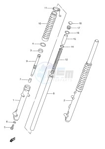 TS185ER (E1) drawing FRONT DAMPER (E1,E24,E71)