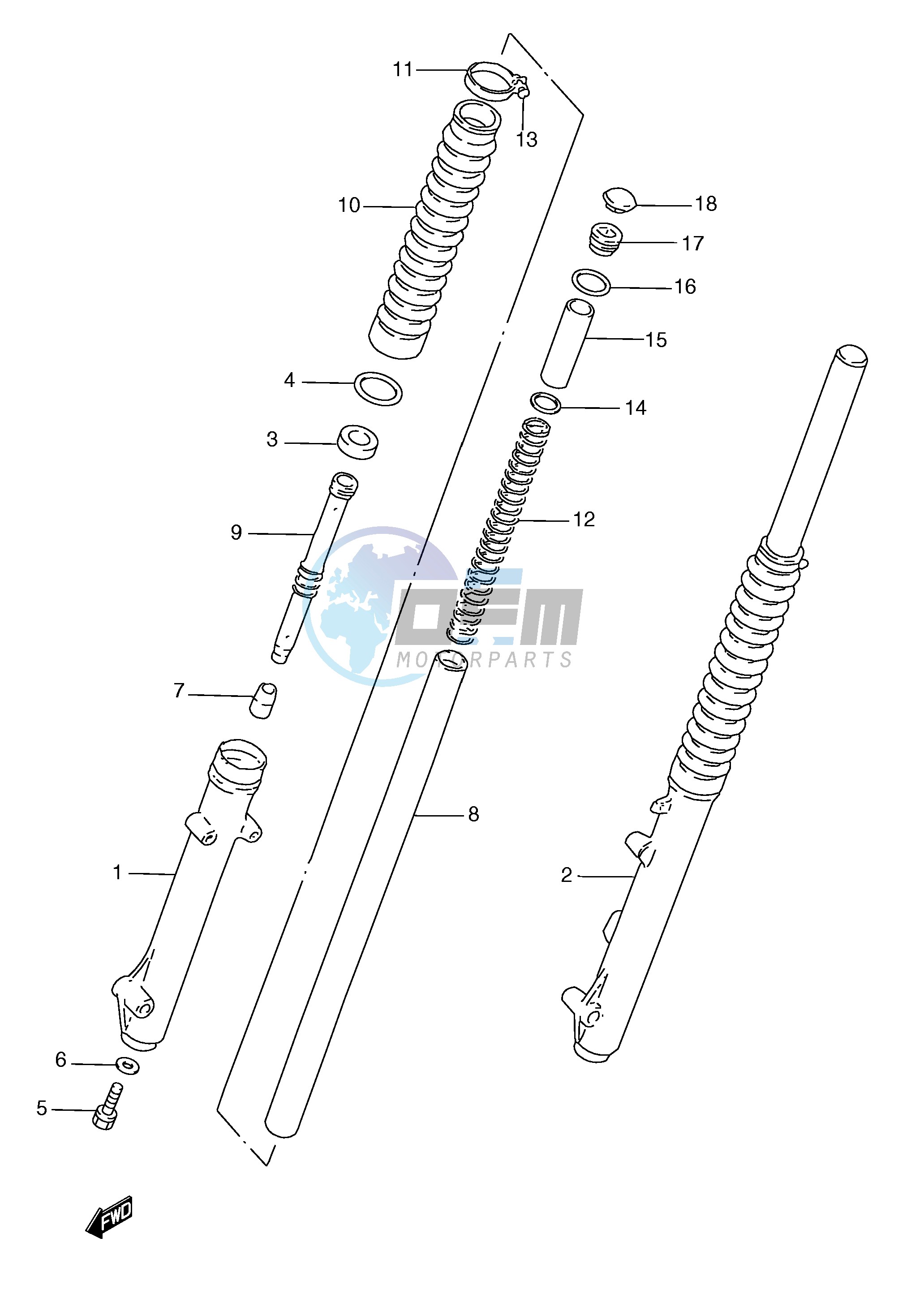 FRONT DAMPER (E1,E24,E71)