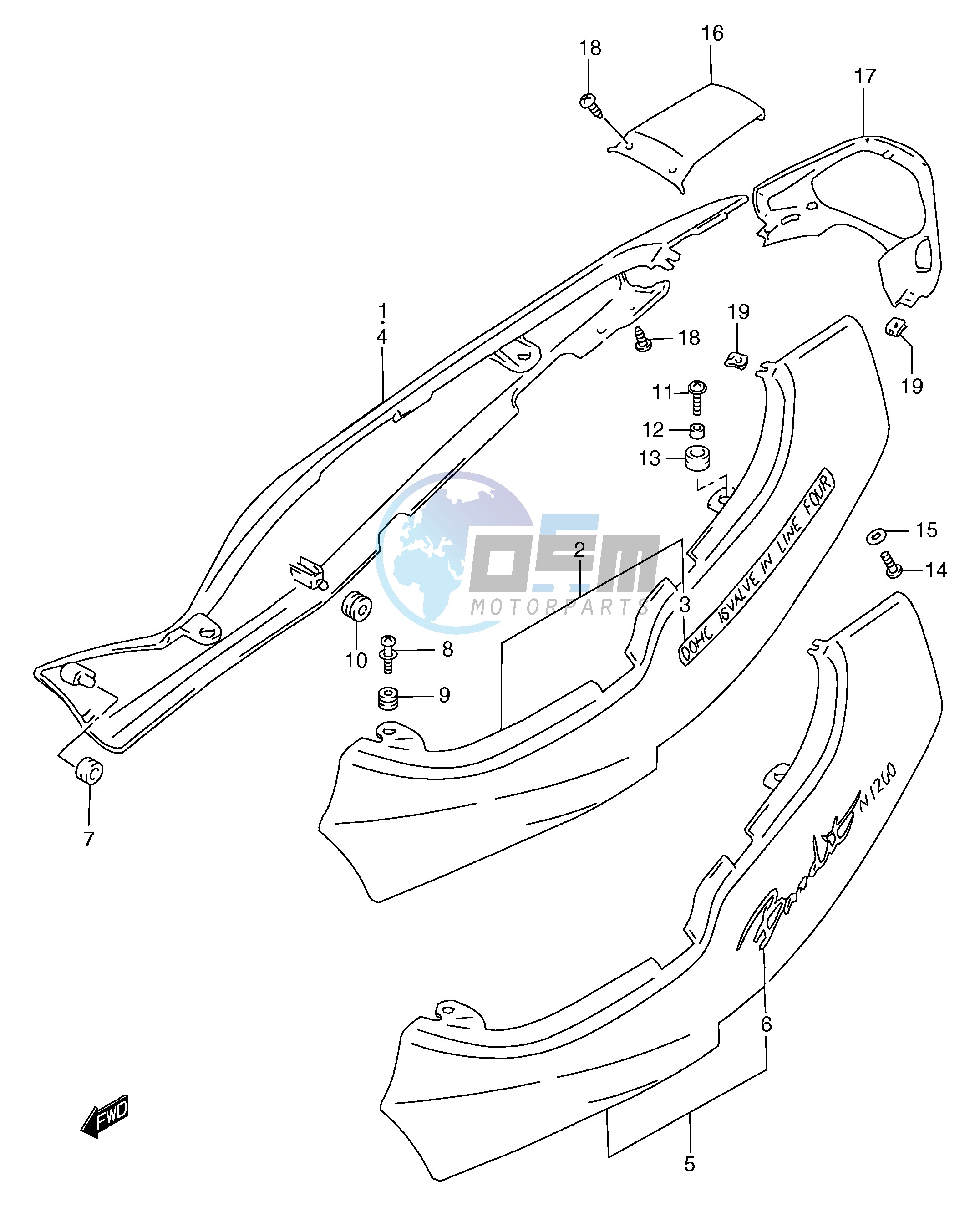 FRAME COVER (GSF1200V SV)