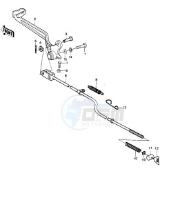 KDX 250 B [KDX250] (B1) [KDX250] drawing BRAKE PEDAL -- 81KDX250-B1- -