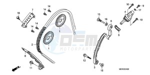 CBF600NA9 Europe Direct - (ED / ABS 25K) drawing CAM CHAIN/TENSIONER