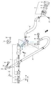 RM85 (P3-P28) drawing REAR MASTER CYLINDER (MODEL K5 K6)