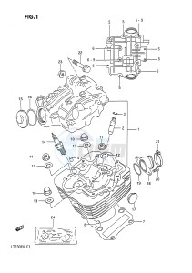 LT230E (E1) drawing CYLINDER HEAD