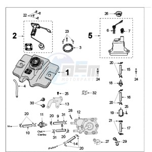 FIGHT 3 ICE BLADE drawing TANK AND FUEL PUMP