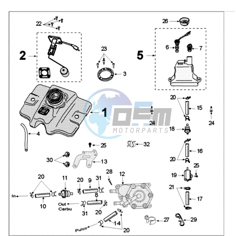 TANK AND FUEL PUMP