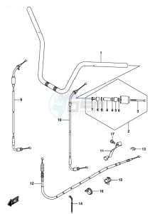 AN650 BURGMAN drawing HANDLEBAR