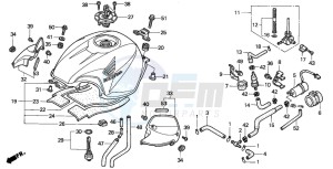 CBR600FR drawing FUEL TANK (1)