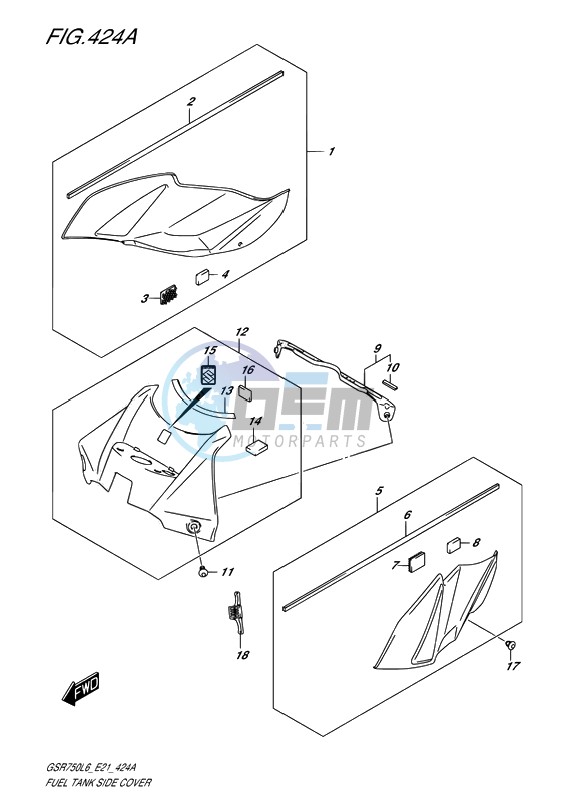 FUEL TANK SIDE COVER