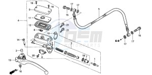 VFR800A drawing CLUTCH MASTER CYLINDER