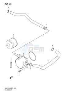 GSR750 EU drawing OIL COOLER