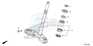 SH300AD SH300i E drawing STEERING STEM