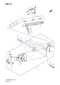 LT-Z400 (E19) drawing MUFFLER