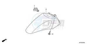 SH125C drawing FRONT FENDER