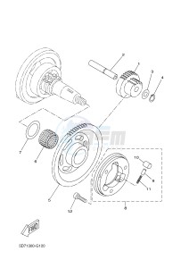 YZF-R125 R125 (5D7J 5D7J 5D7J) drawing STARTER CLUTCH