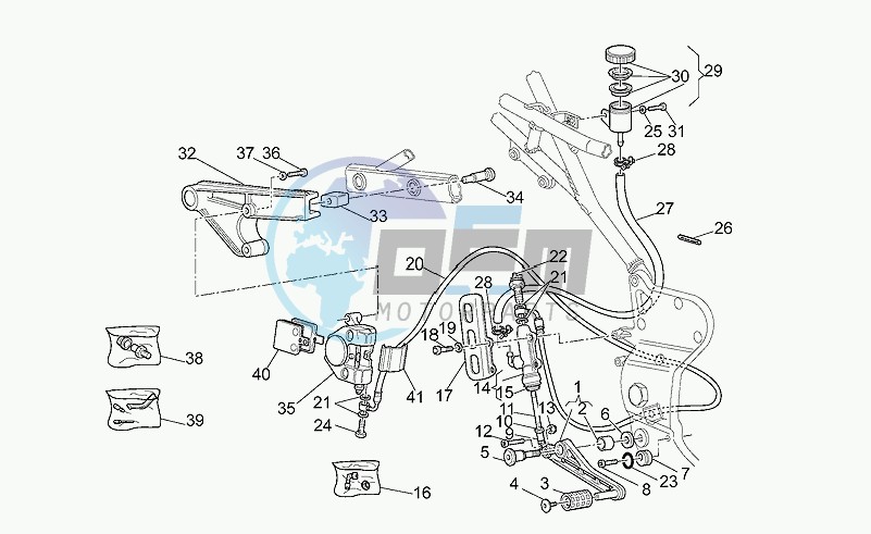 Rear brake system